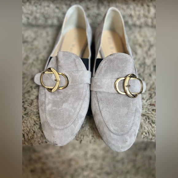 Like new RON WHITE Kianna Weatherproof Cream White Dune color Loafer Women sz 7 - Picture 6 of 14